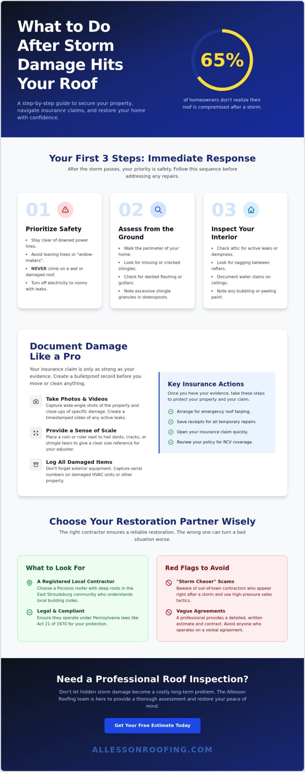 What to Do After Roof Damage: A Step-by-Step Recovery Guide for 2026
