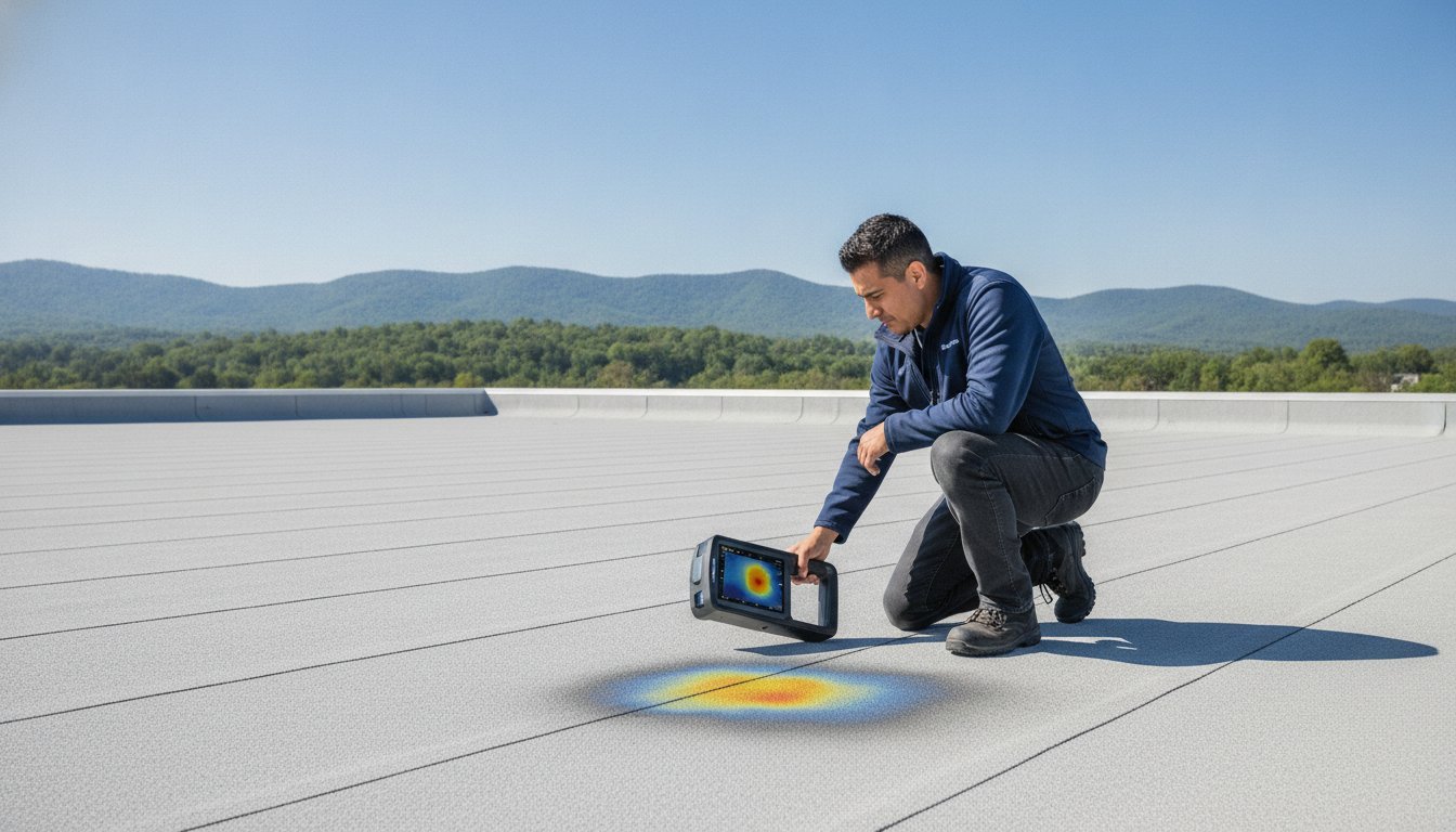 Flat Roof Leak Detection: A 2026 Guide for Poconos Property Owners